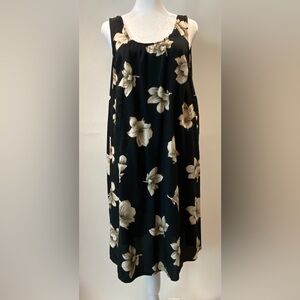 Vintage Womens Tropical Floral Sleeveless Mini Sundress Size S/M